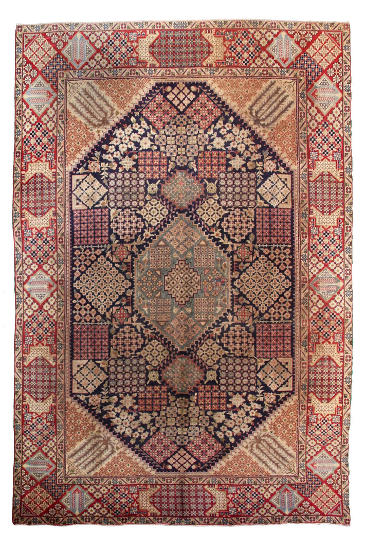 Hand Knotted Antique Kashan Persian Rug, 275 x 390 cm (Clearance)