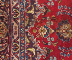 Hand Knotted Vintage Mashad Persian Rug, 285 x 376 cm (Clearance)