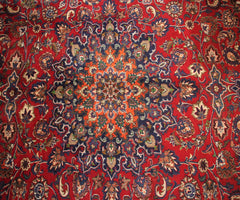 Hand Knotted Vintage Mashad Persian Rug, 283 x 382 cm (Clearance)