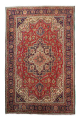 Hand Knotted Antique Tabriz Persian Rug, 240 x 332 cm (Clearance)