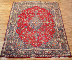 Hand Knotted Vintage Mashad Persian Rug,  297 x 390 cm (Clearance)
