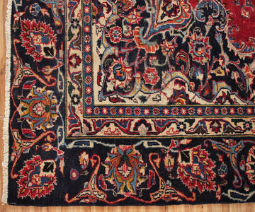 Hand Knotted Vintage Mashad Persian Rug, 270 x 373 cm (Clearance)