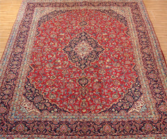 Hand Knotted Vintage Mashad Persian Rug, 292 x 385 cm