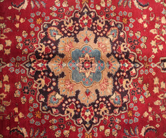 Hand Knotted Antique Sabzevar Persian Rug, 295 x 393 cm (Clearance)