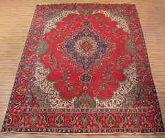 Hand Knotted Antique Tabriz Persian Rug, 296 x 385 cm (Clearance)
