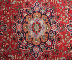 Hand Knotted Vintage Sabzevar Persian Rug, 286 x 377 cm (Clearance)