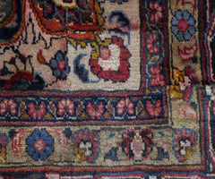 Hand Knotted Vintage Mashad Persian Rug, 198 x 295 cm (Clearance)