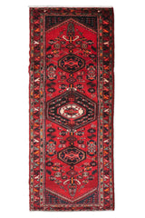 Hand Knotted Vintage Zanjan Persian Runner, 100 x 320 cm