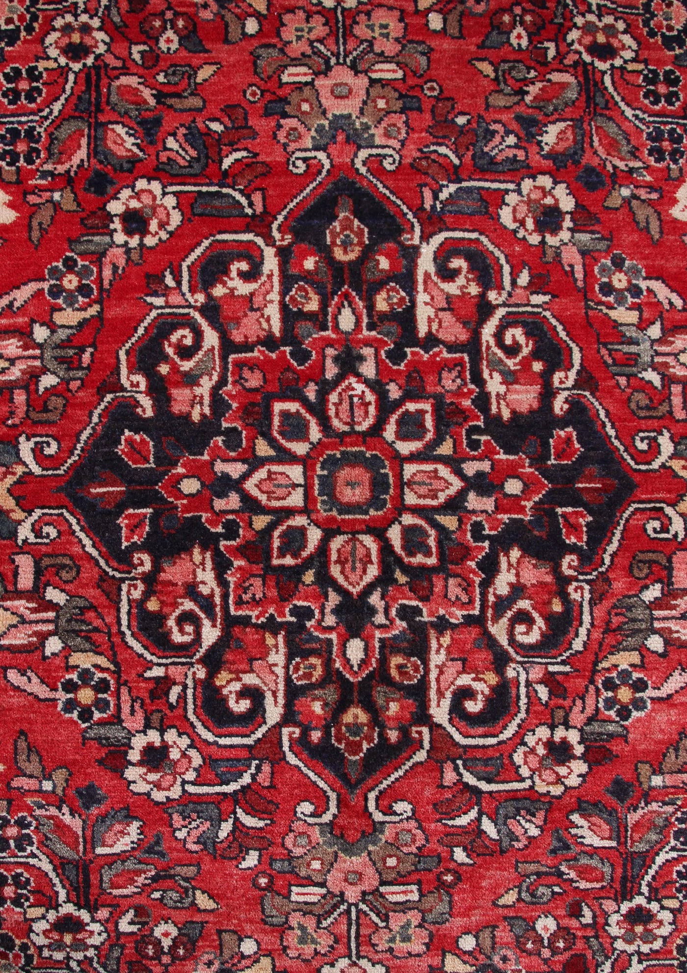 Vintage Hamadan Persian Rug – Ruby Drift