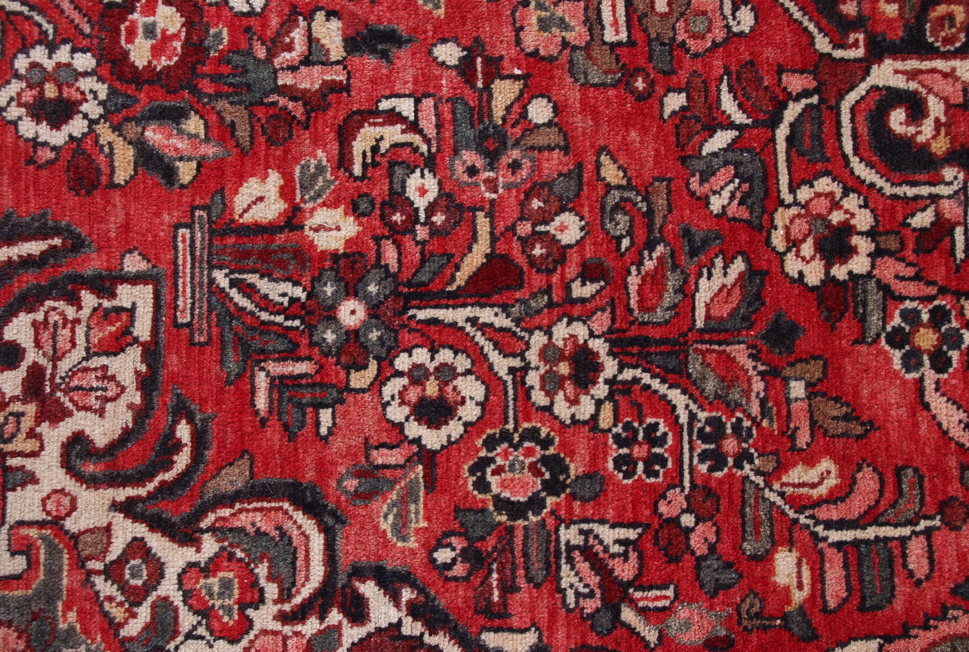 Vintage Hamadan Persian Rug – Ruby Drift