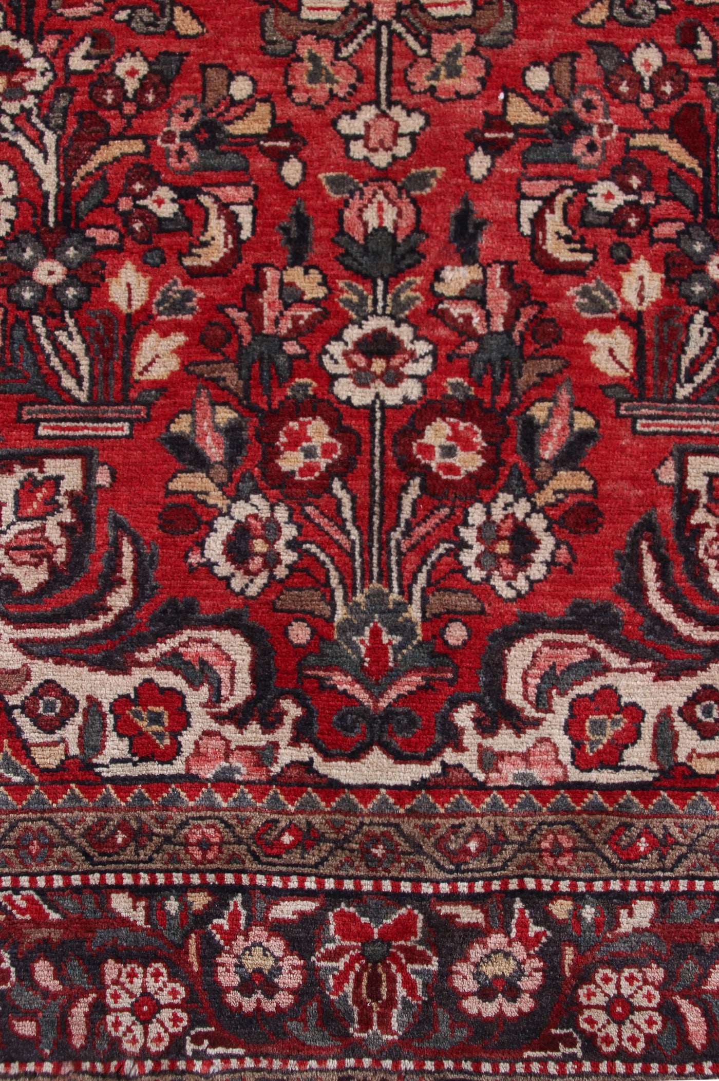 Vintage Hamadan Persian Rug – Ruby Drift