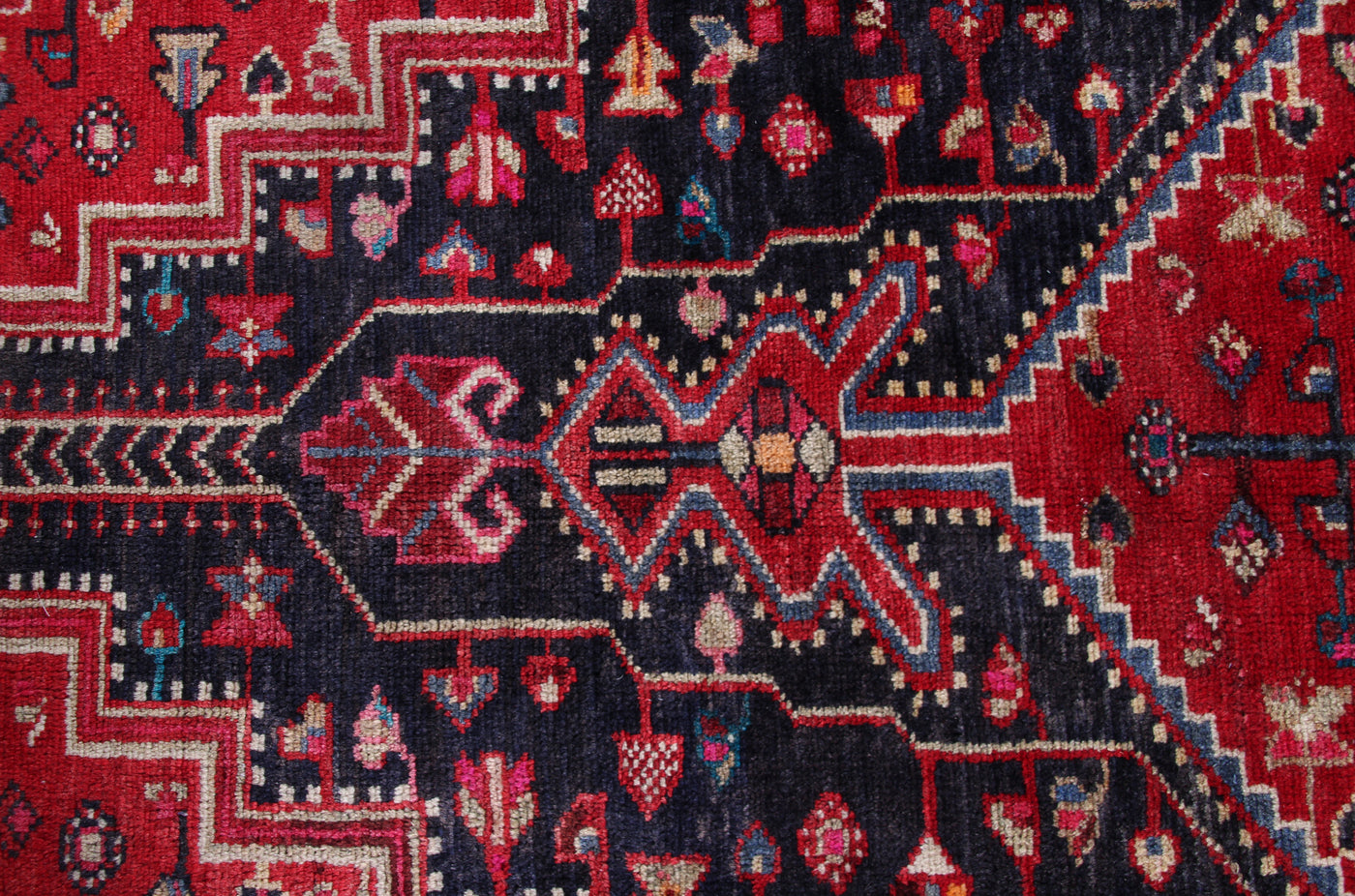 Vintage Tuyserkan Persian Rug – Carmine Trellis
