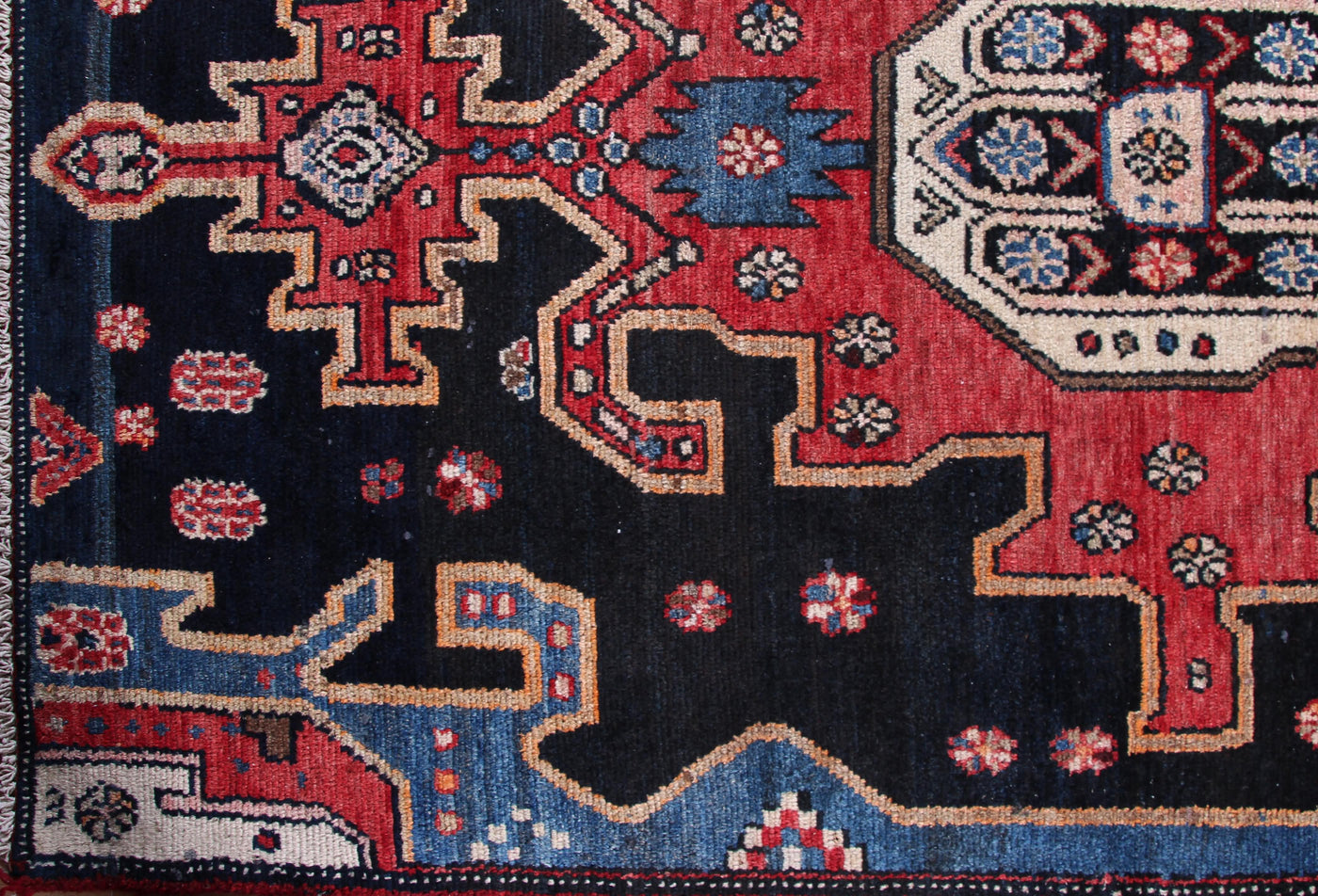 Vintage Saveh Persian Runner Rug – Ember Trail