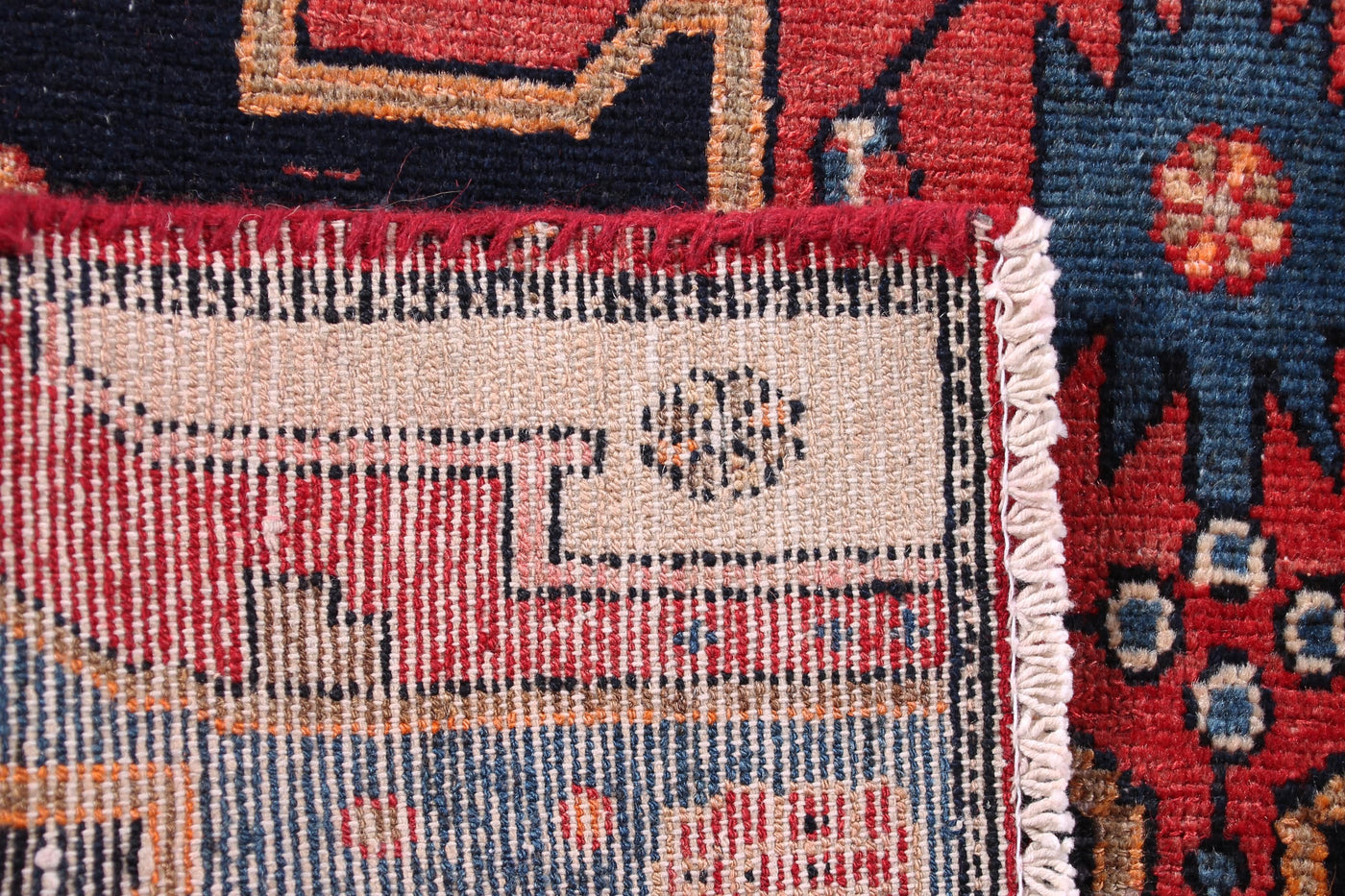 Vintage Saveh Persian Runner Rug – Ember Trail