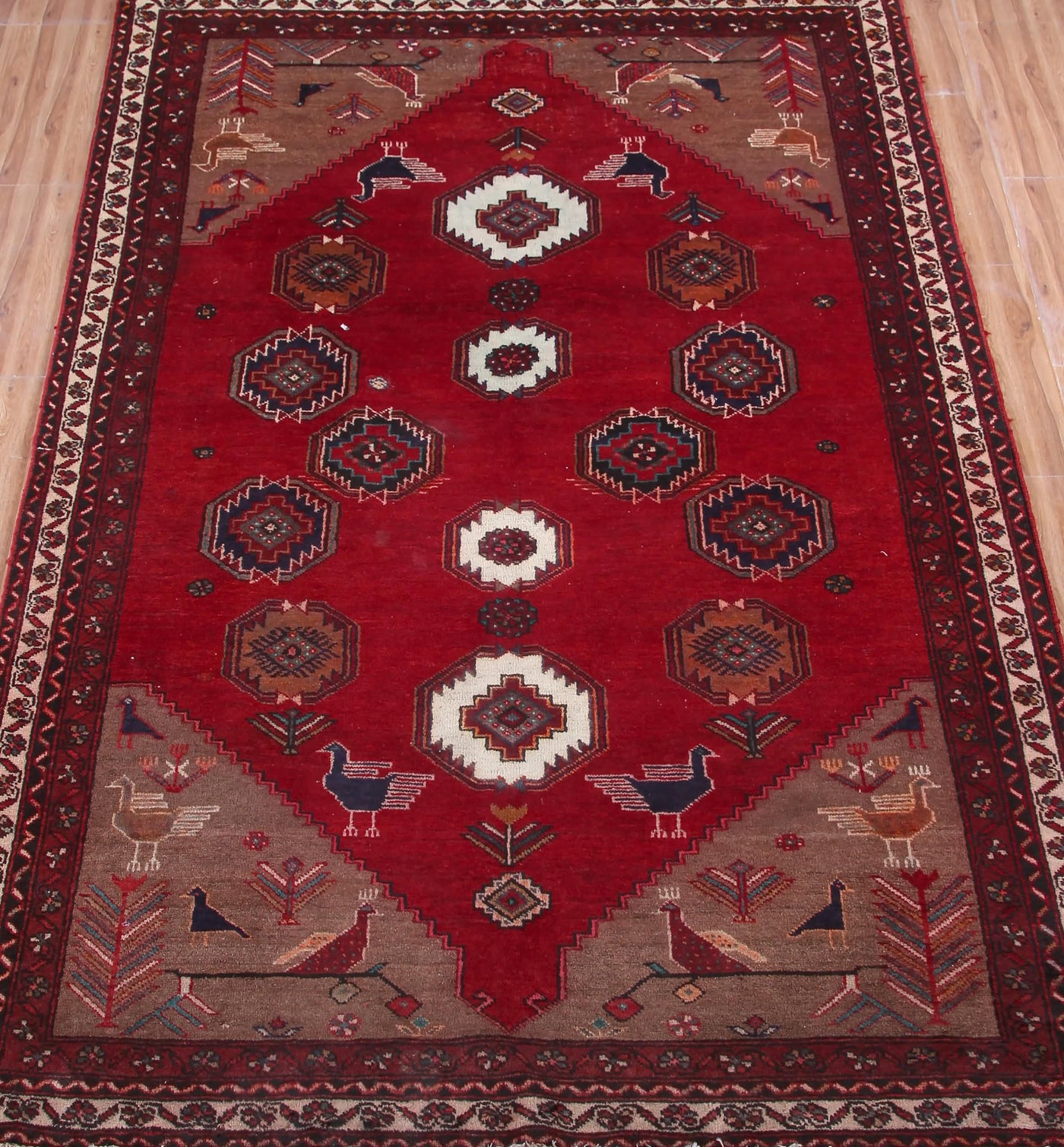 Vintage Baluchi Persian Rug – Sangria Mist