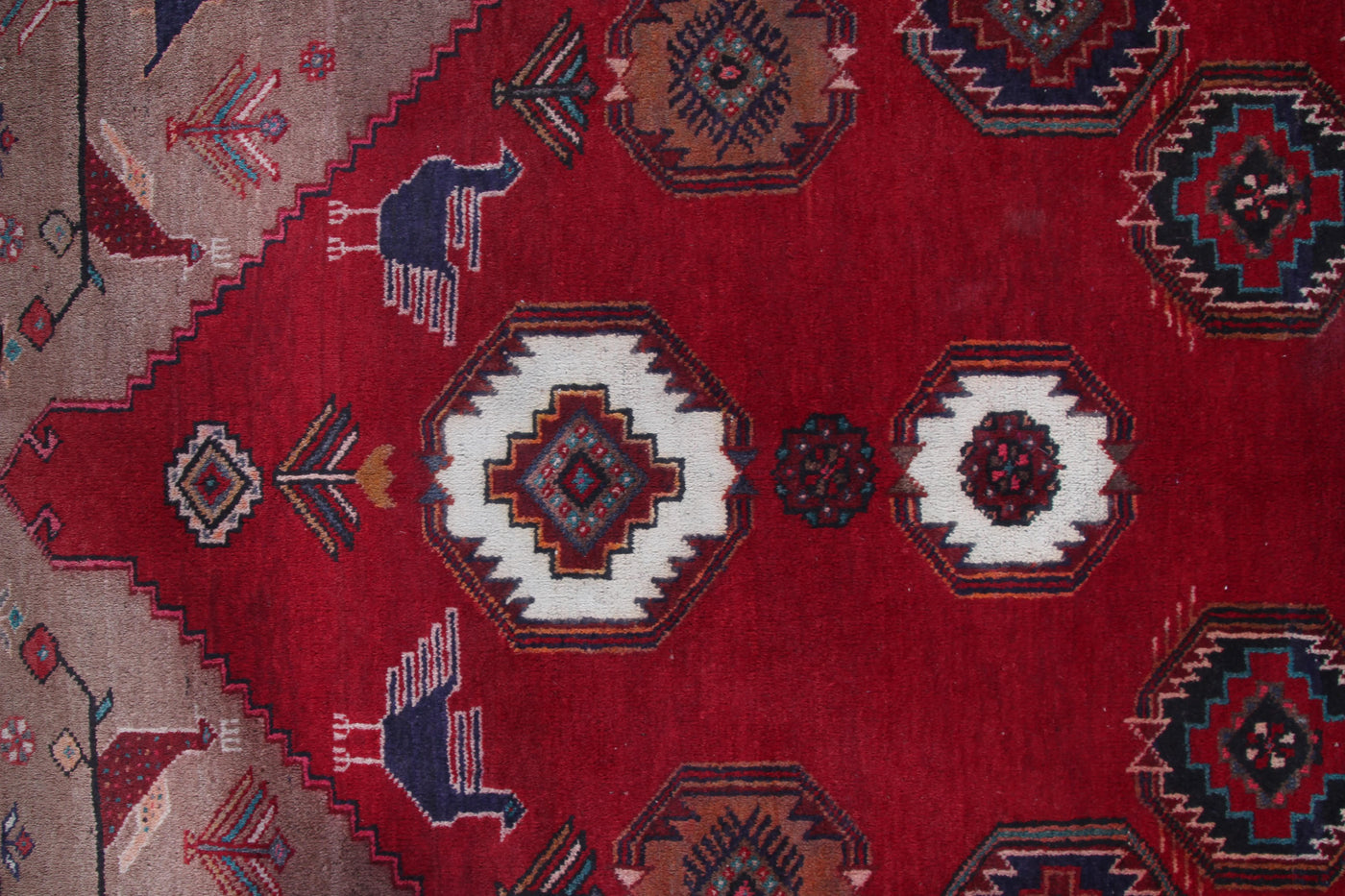 Vintage Baluchi Persian Rug – Sangria Mist