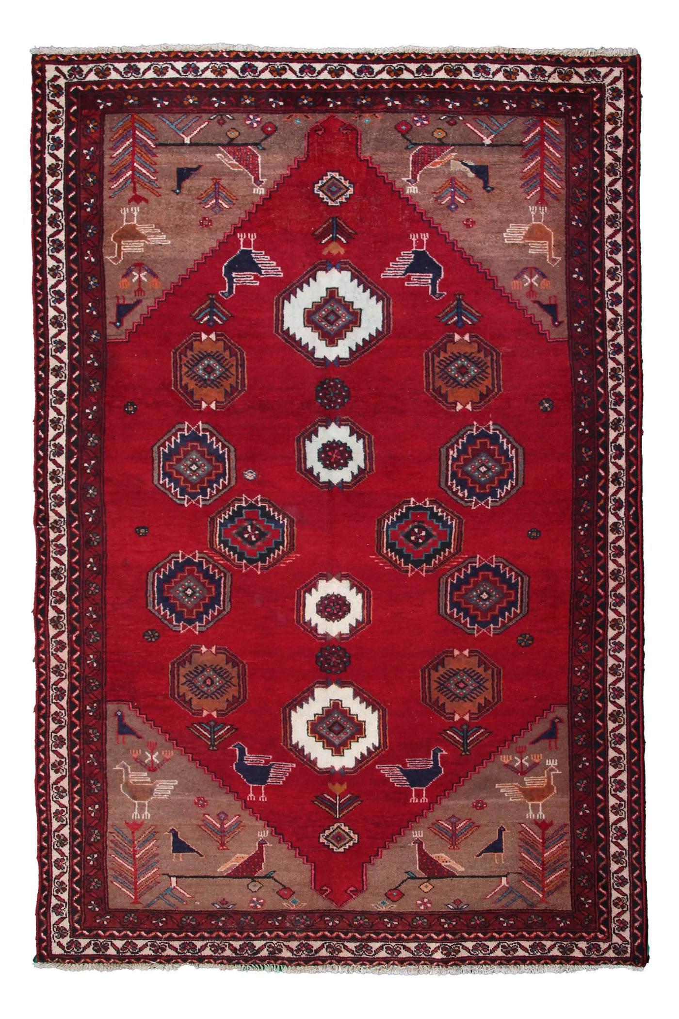 Vintage Baluchi Persian Rug – Sangria Mist