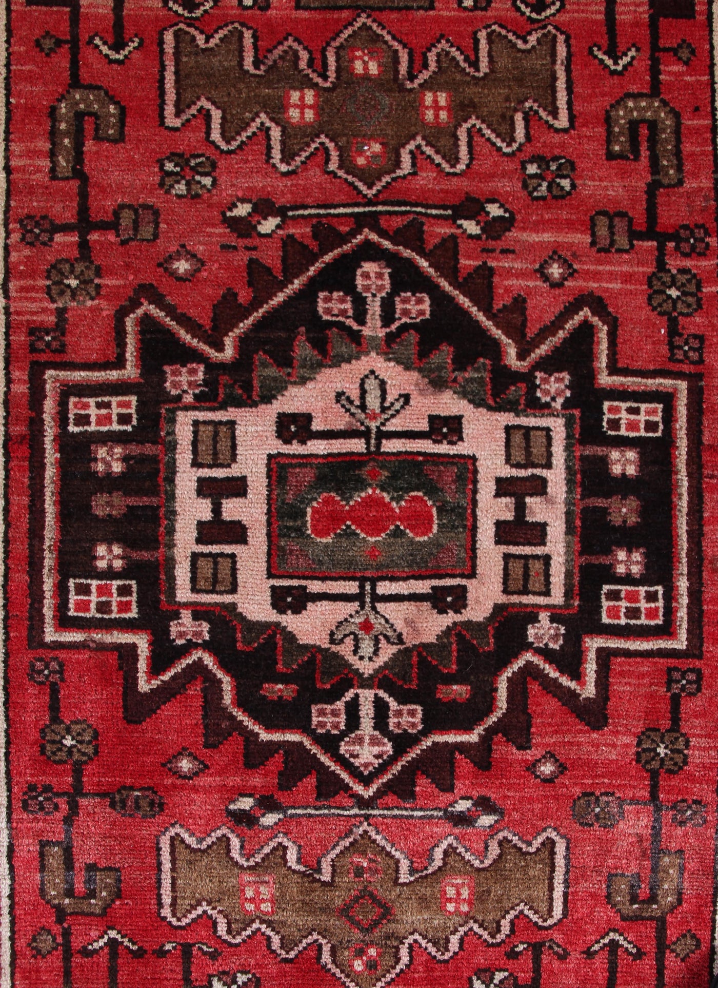 Vintage Zanjan Persian Rug – Sangria Labyrinth