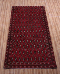 Turkmen Persian Rug, 92 x 197 cm