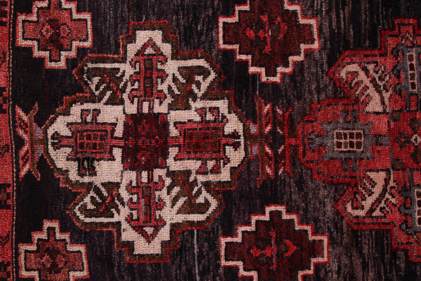 Vintage Lori Persian Runner Rug – Pomegranate Mandala