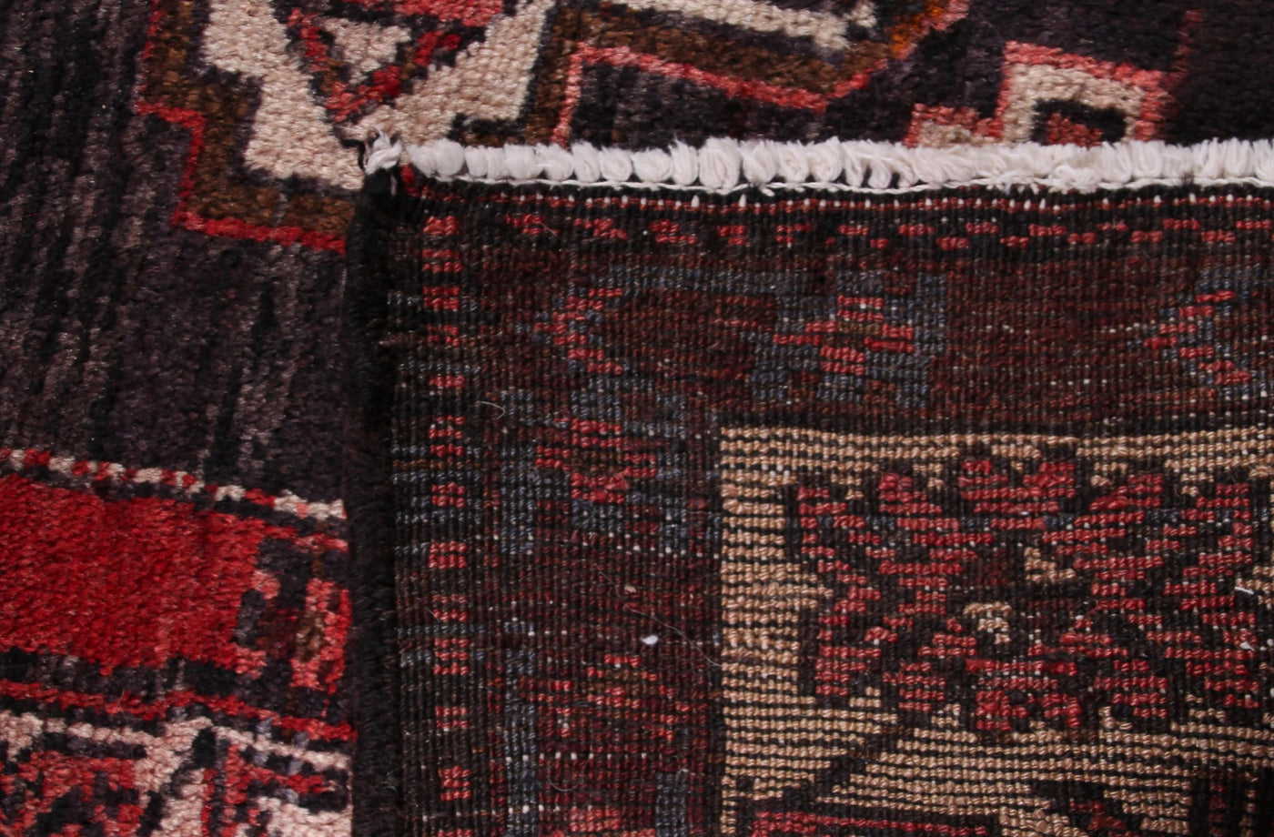 Vintage Lori Persian Runner Rug – Pomegranate Mandala