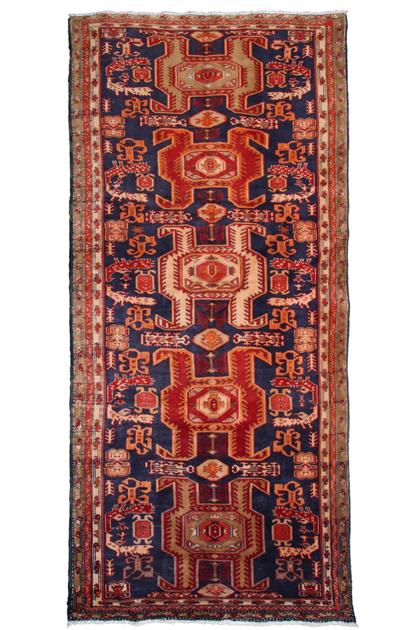 Ardabil Persian Runner, 128 x 300 cm