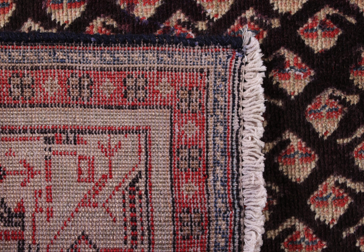 Vintage Arak Persian Runner Rug – Vermilion Cadence