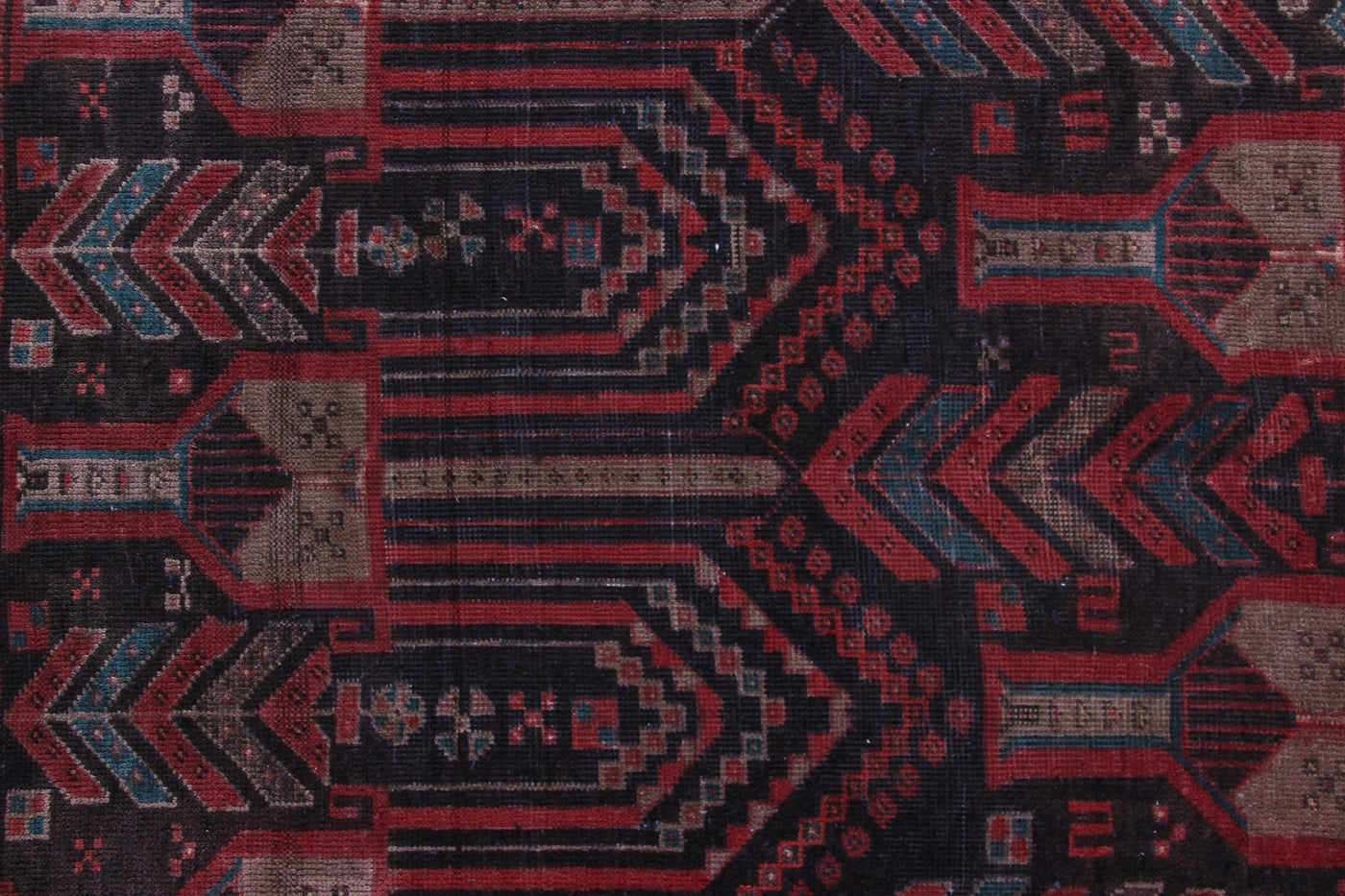 Vintage Baluchi Persian Runner Rug – Crimson Pathway