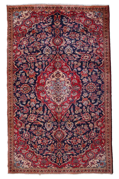 Kashan Persian Rug, 140 x 252 cm