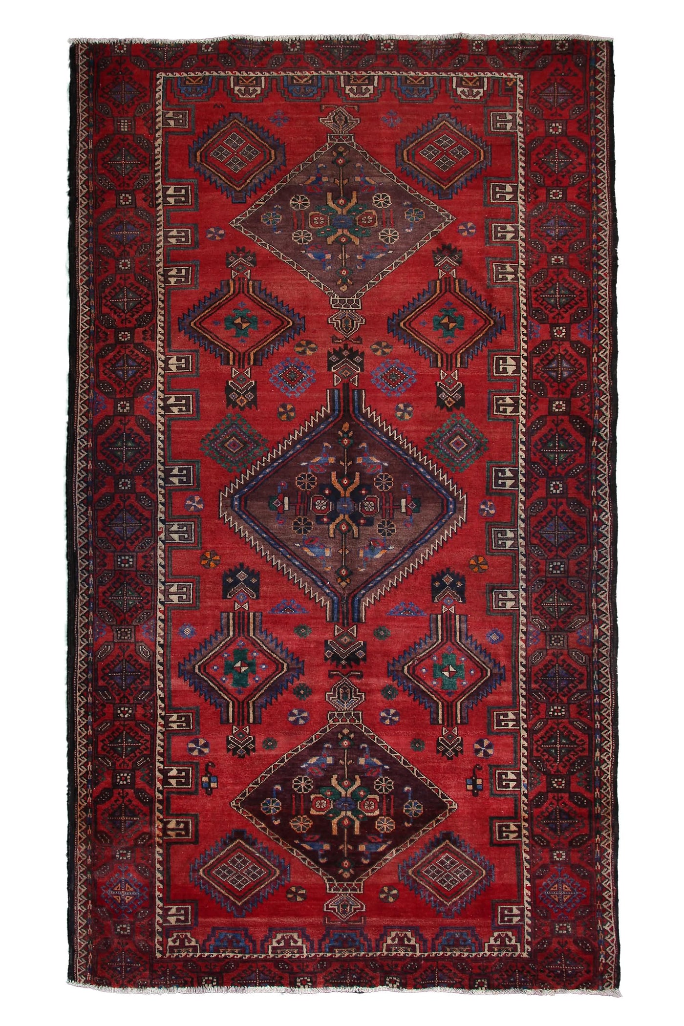 Vintage Baluchi Persian Rug – Rosewood Fade