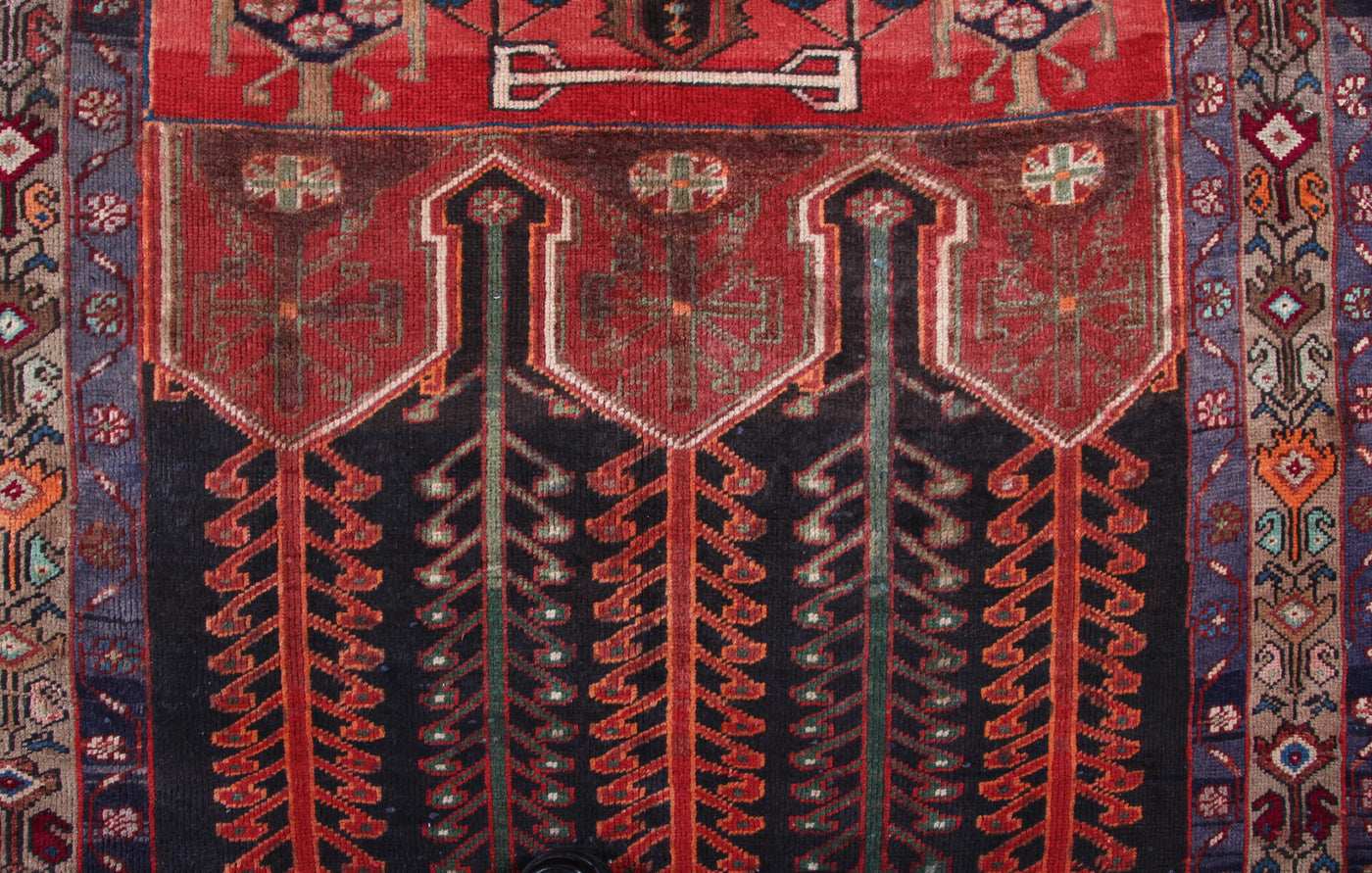 Vintage Kordi Persian Rug – Bone Lattice