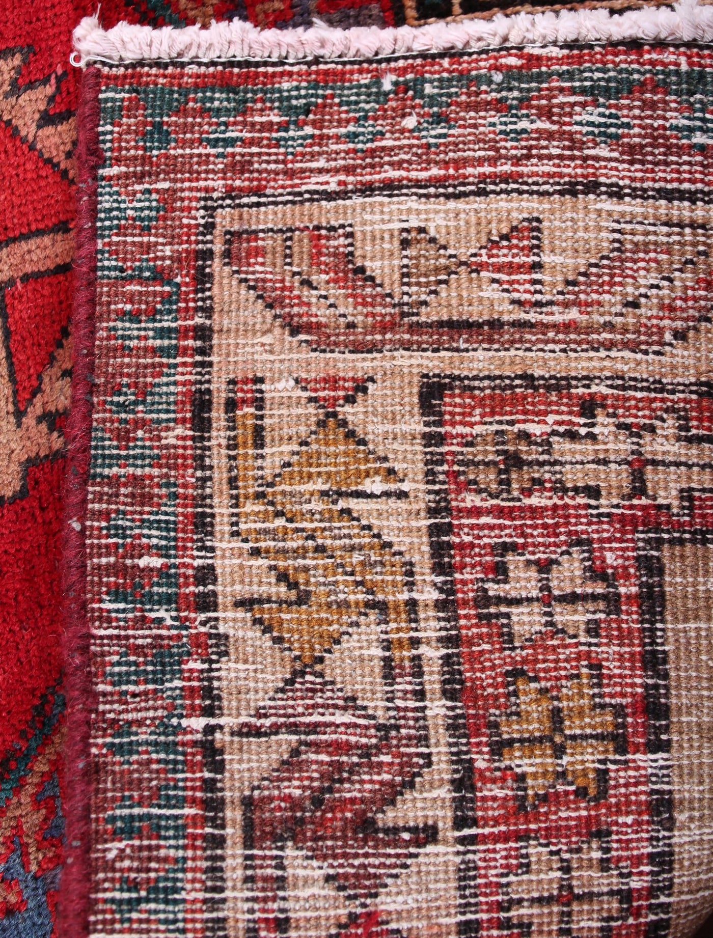 Vintage Ardabil Persian Rug – Sand Emblem