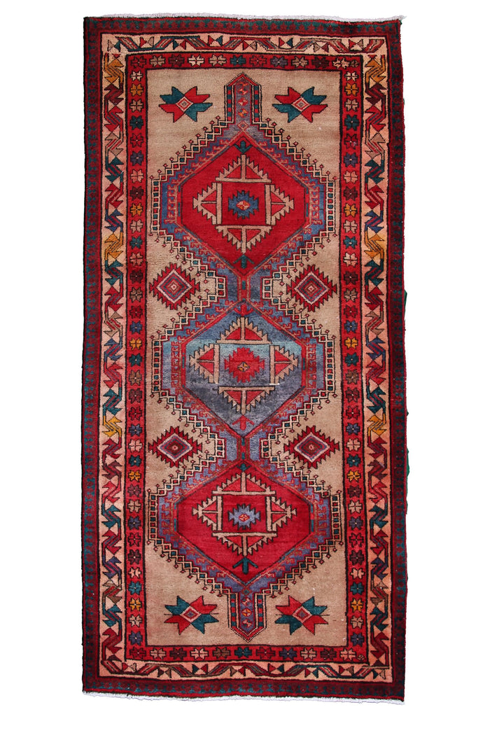 Vintage Ardabil Rug – Sand Emblem
