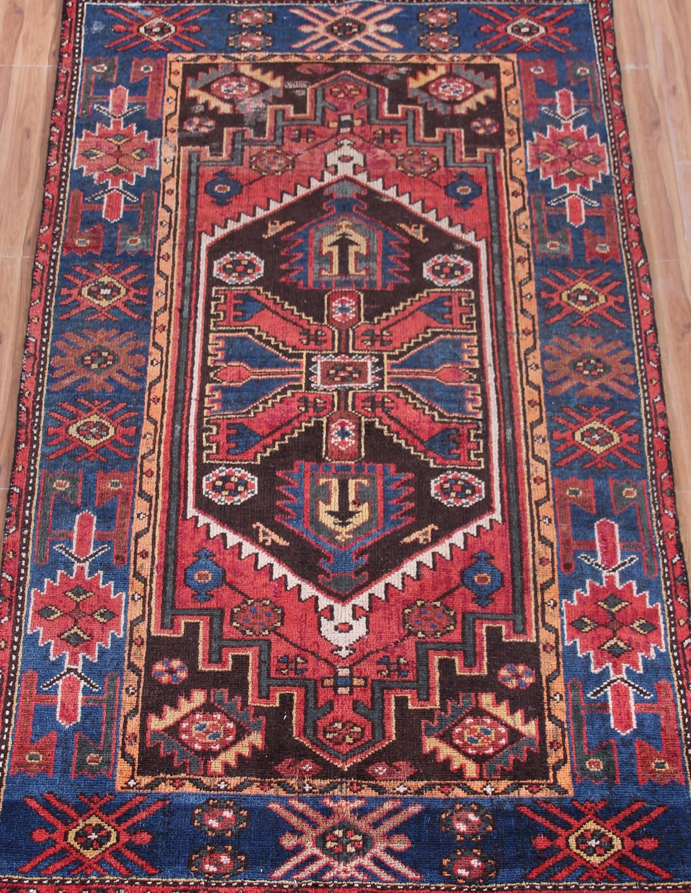 Vintage Zanjan Persian Rug – Marine Matrix