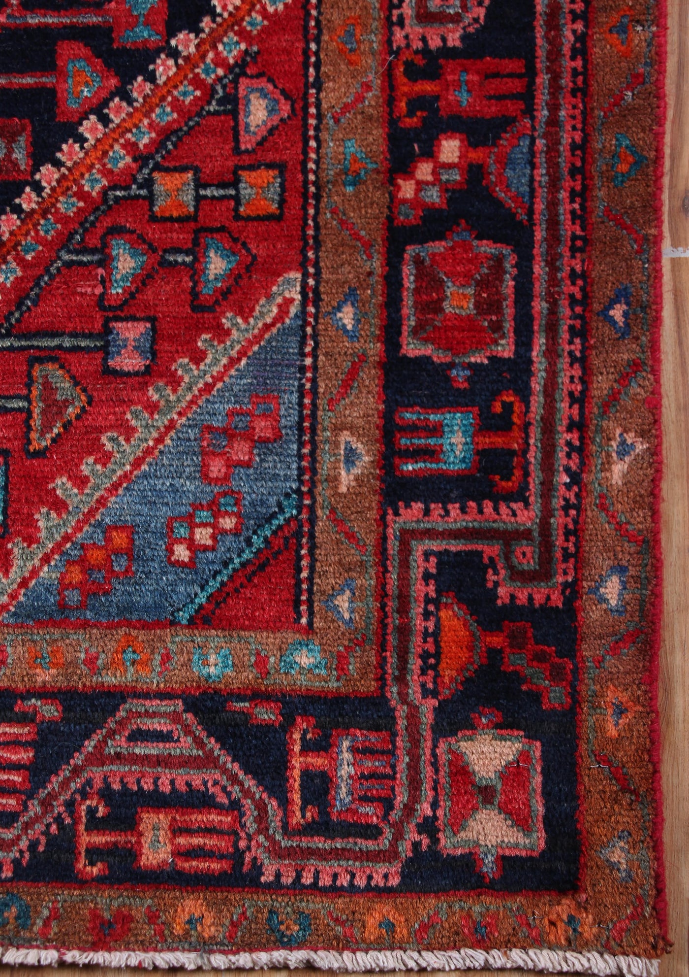 Vintage Tuyserkan Persian Rug – Graphite Matrix