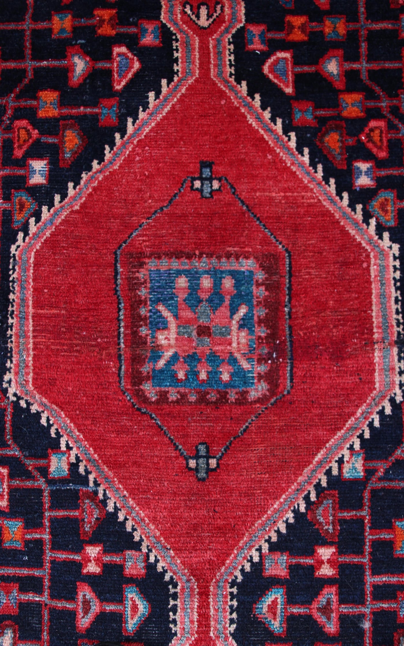 Vintage Tuyserkan Persian Rug – Graphite Matrix