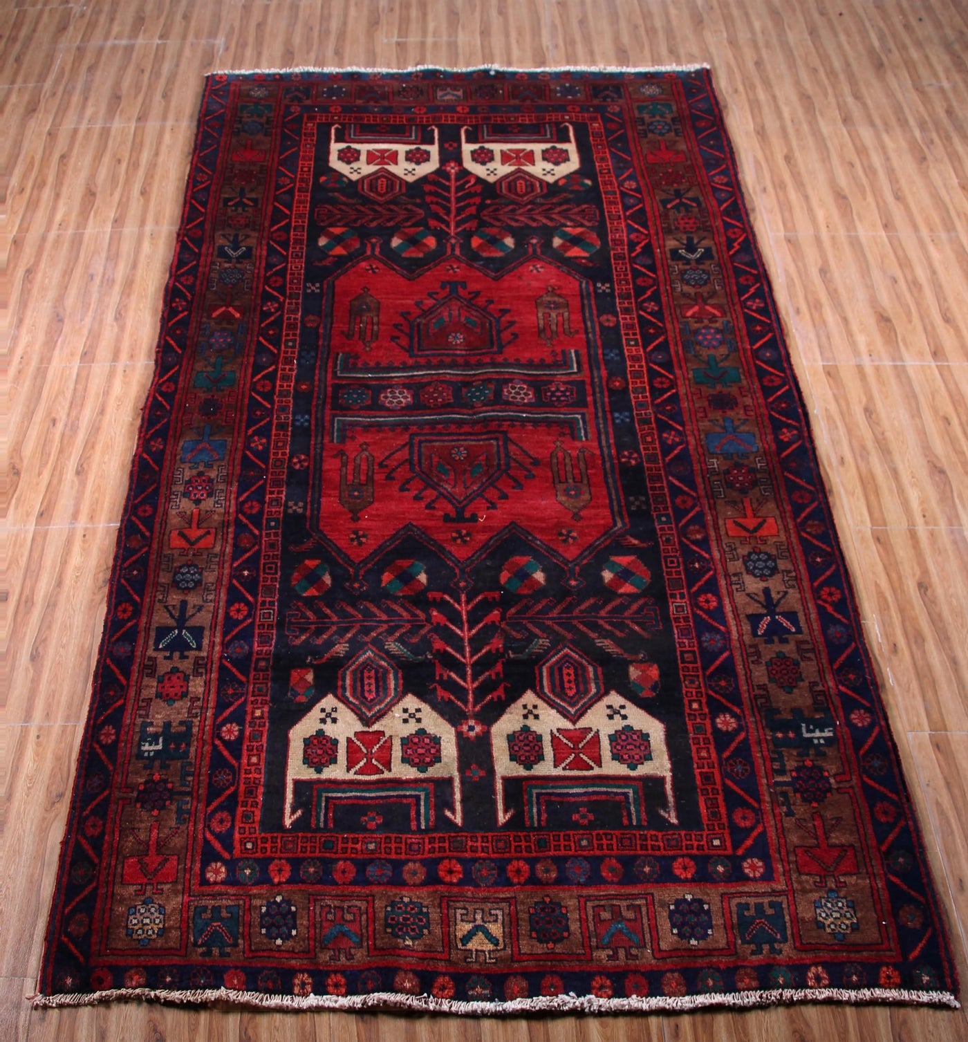 Vintage Kordi Persian Rug – Ember Compass