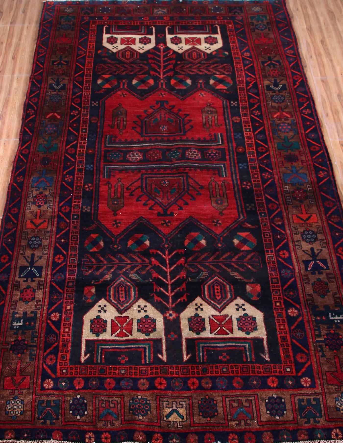 Vintage Kordi Persian Rug – Ember Compass