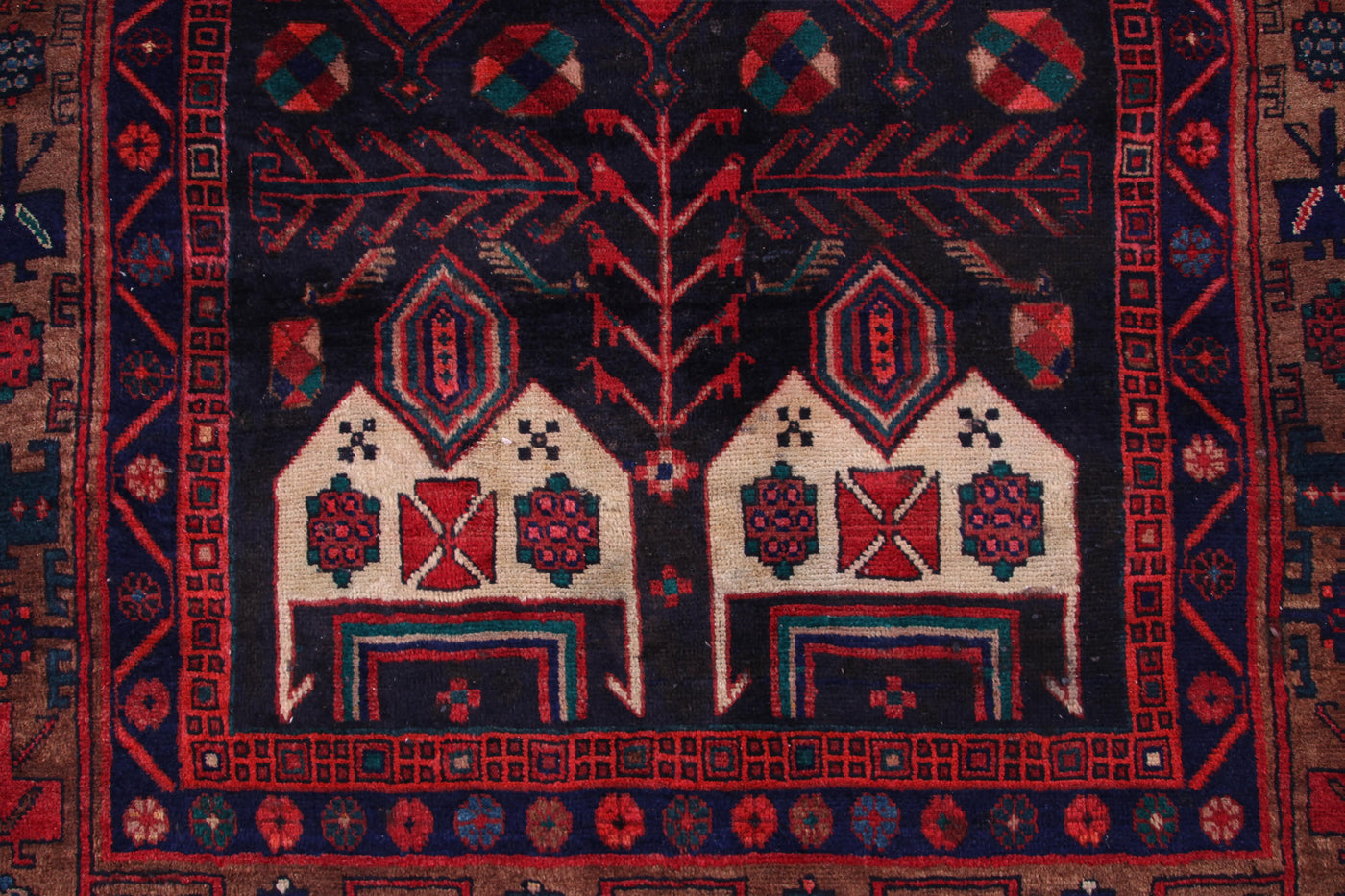 Vintage Kordi Persian Rug – Ember Compass