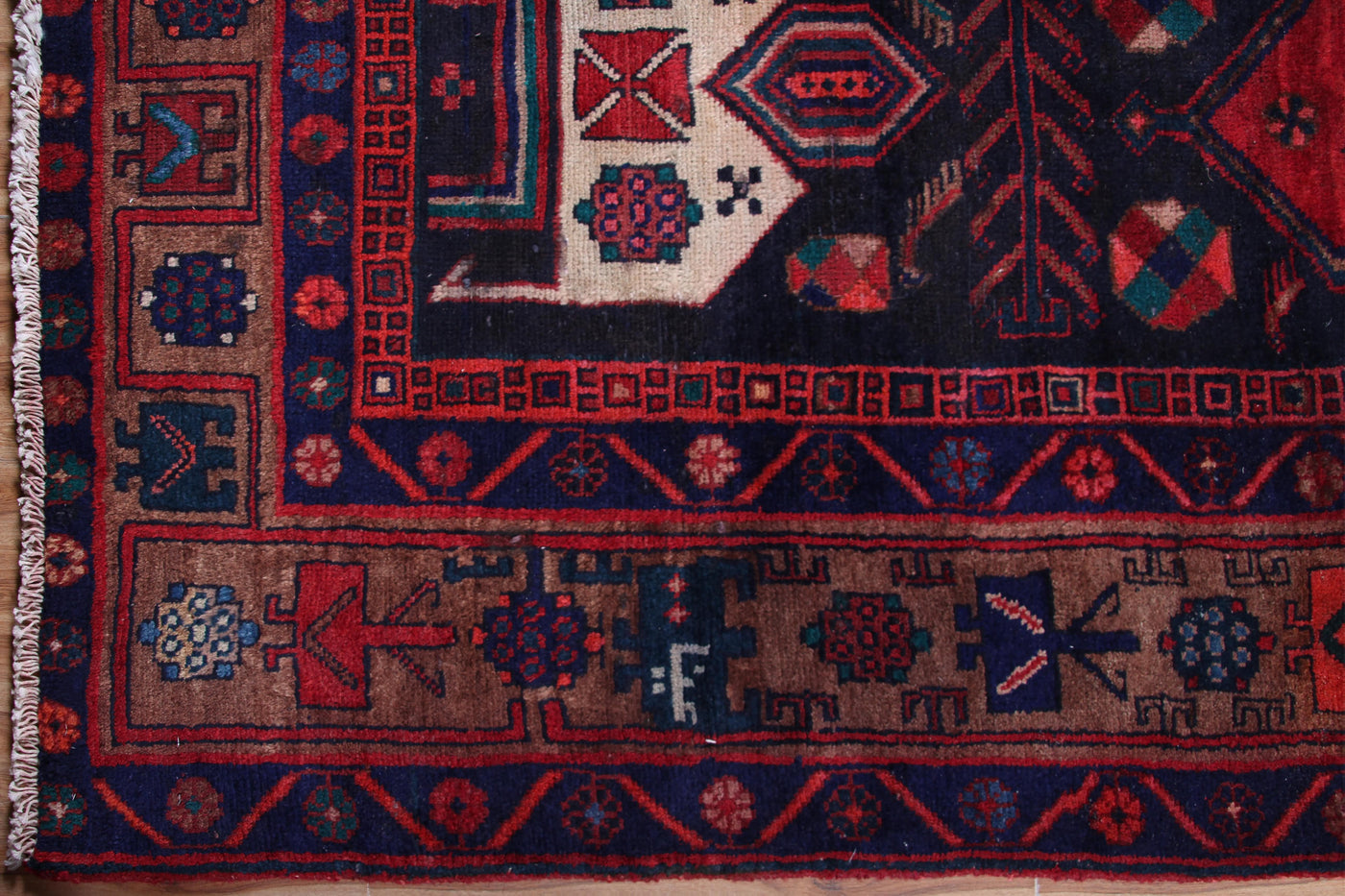 Vintage Kordi Persian Rug – Ember Compass