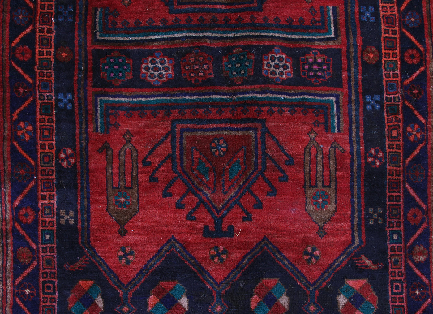 Vintage Kordi Persian Rug – Ember Compass
