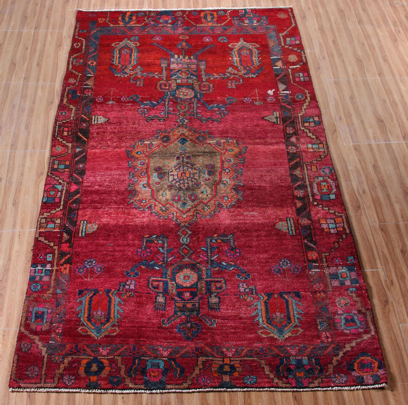 Vintage Lori Persian Rug – Carmine Fade