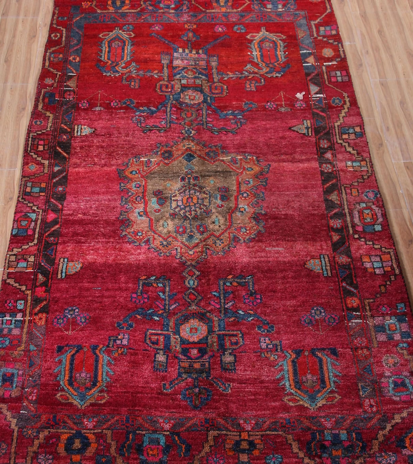 Vintage Lori Persian Rug – Carmine Fade