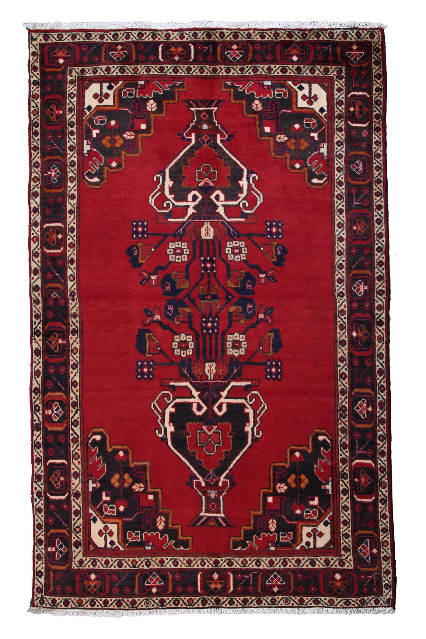 Vintage Lori Persian Rug – Scarlet Drift