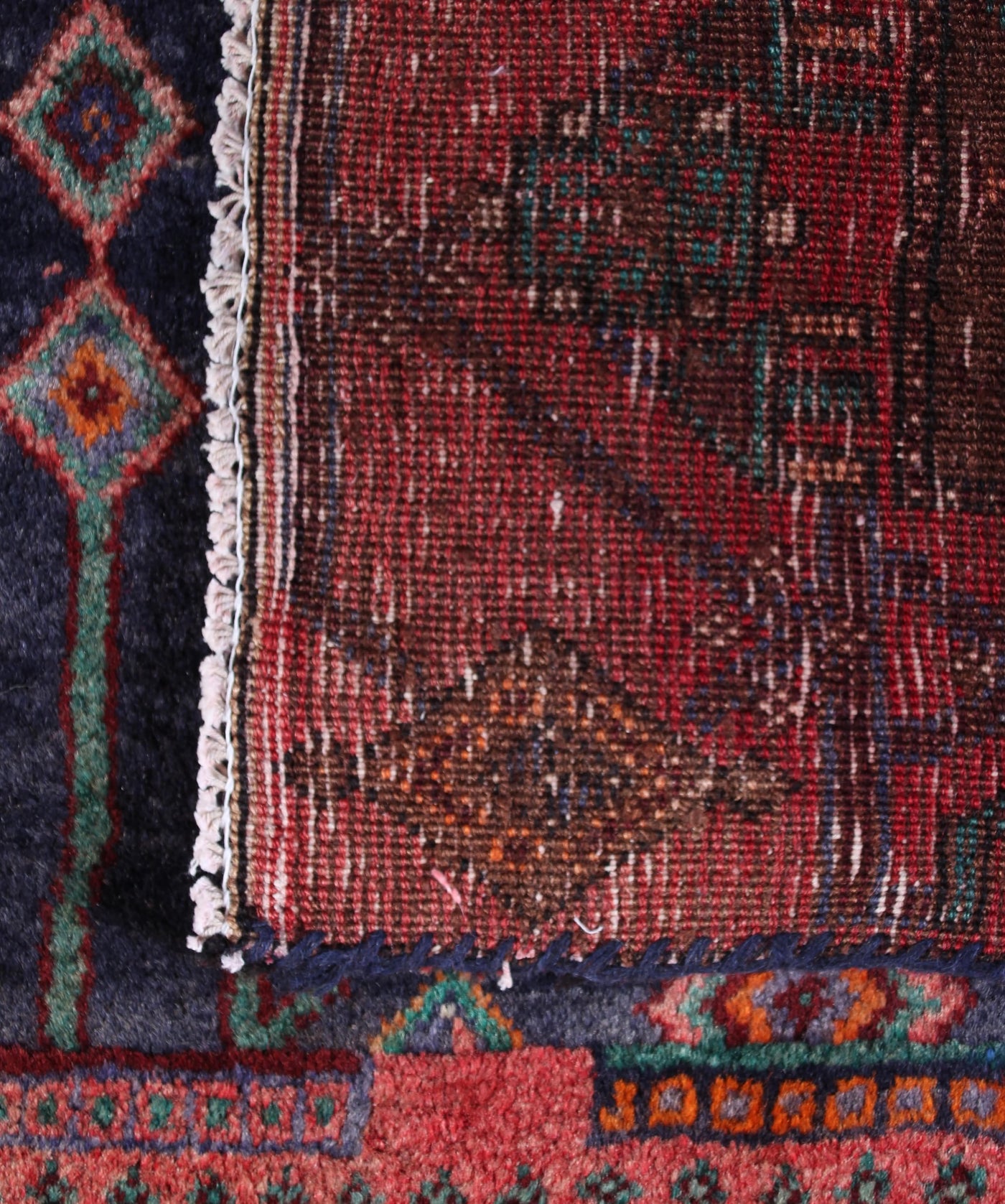 Vintage Kordi Persian Rug – Carmine Constellation