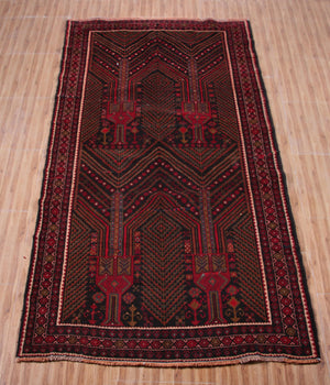 Baluchi Persian Rug, 140 x 287 cm (Clearance)