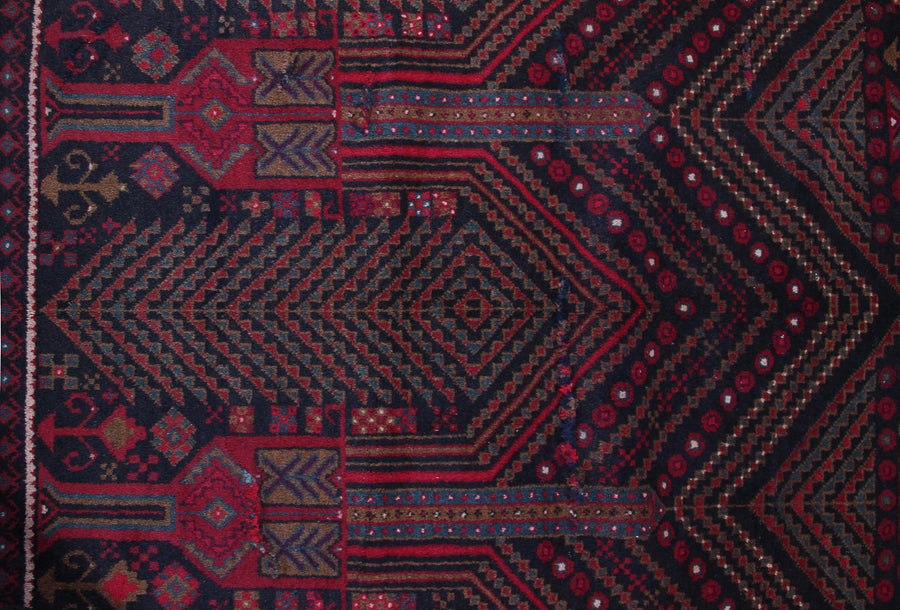 Baluchi Persian Rug, 140 x 287 cm (Clearance)