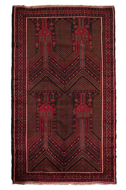 Baluchi Persian Rug, 140 x 287 cm (Clearance)