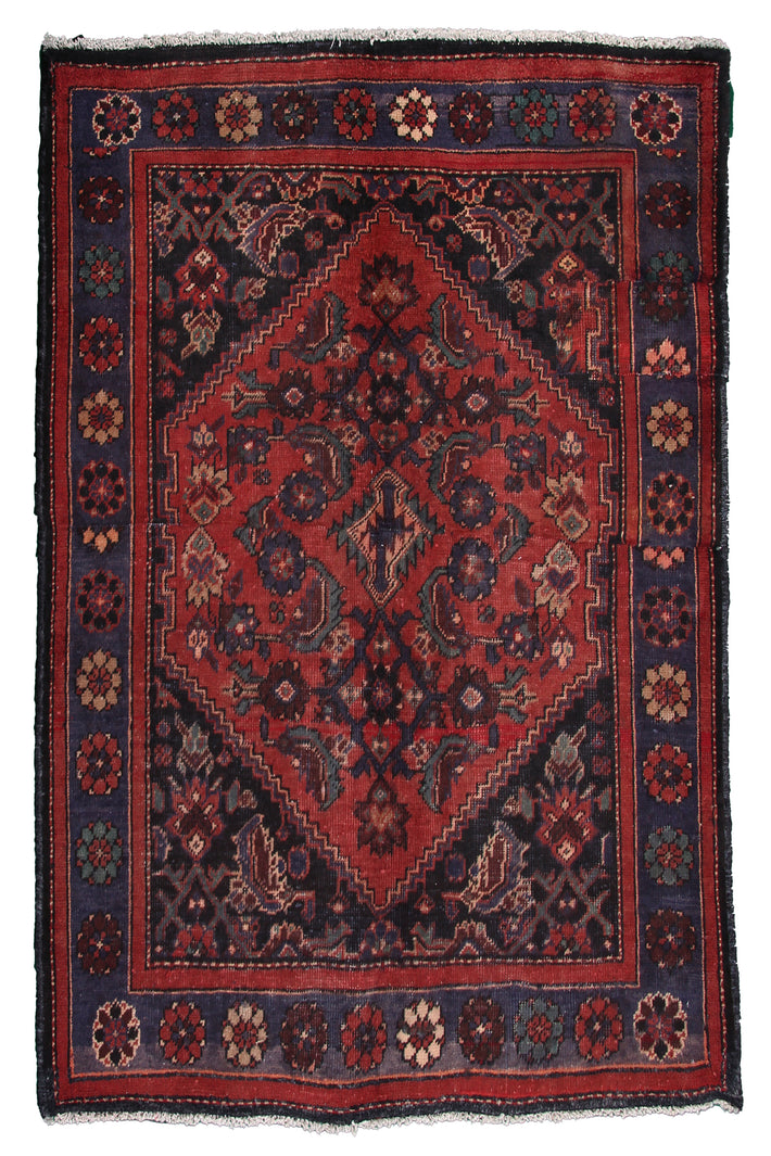Hamadan Persian Rug, 130 x 157 cm