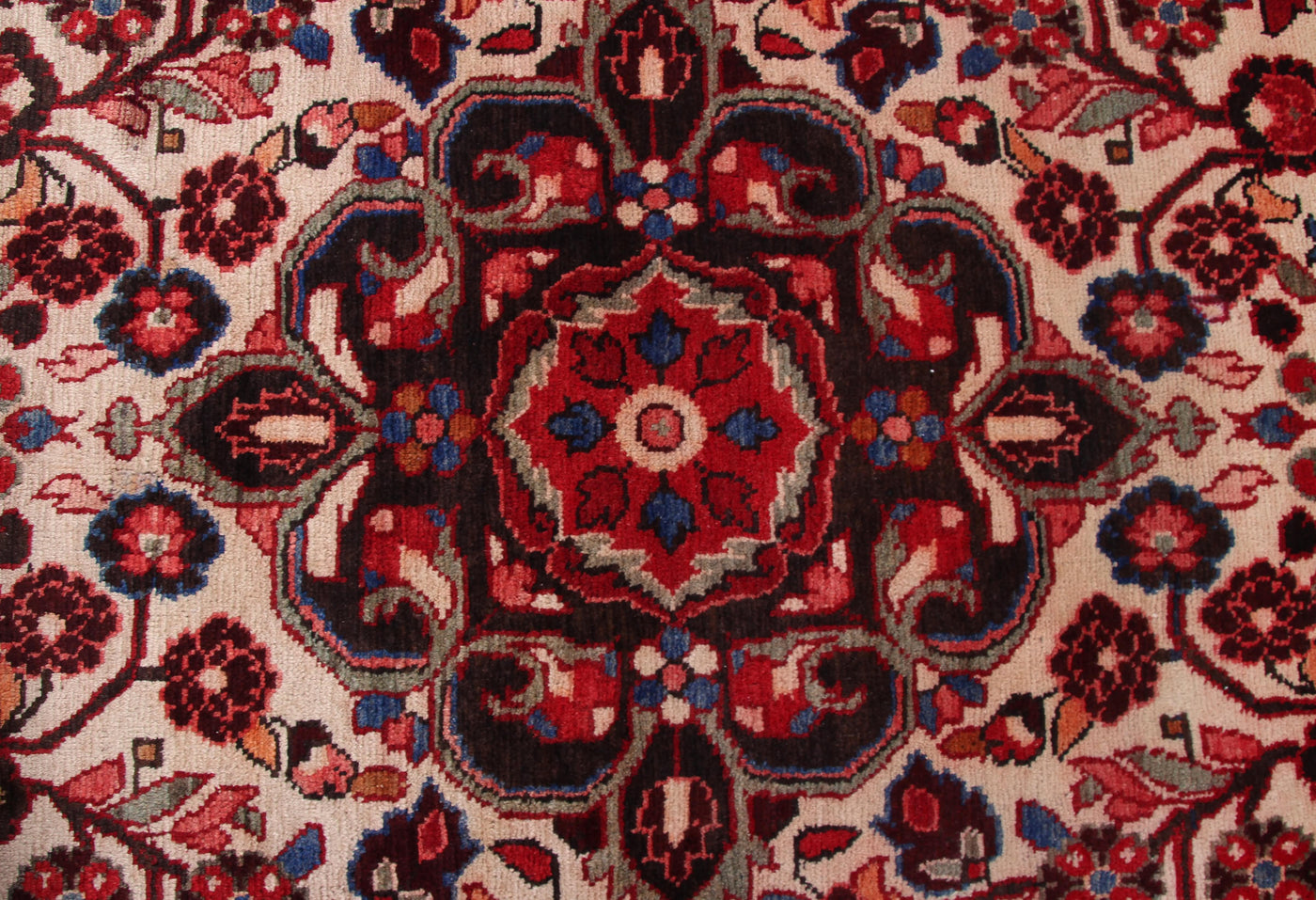 Vintage Hamadan Persian Rug – Ruby Star